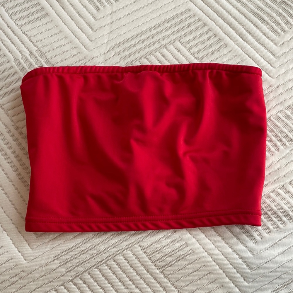 Red crop top